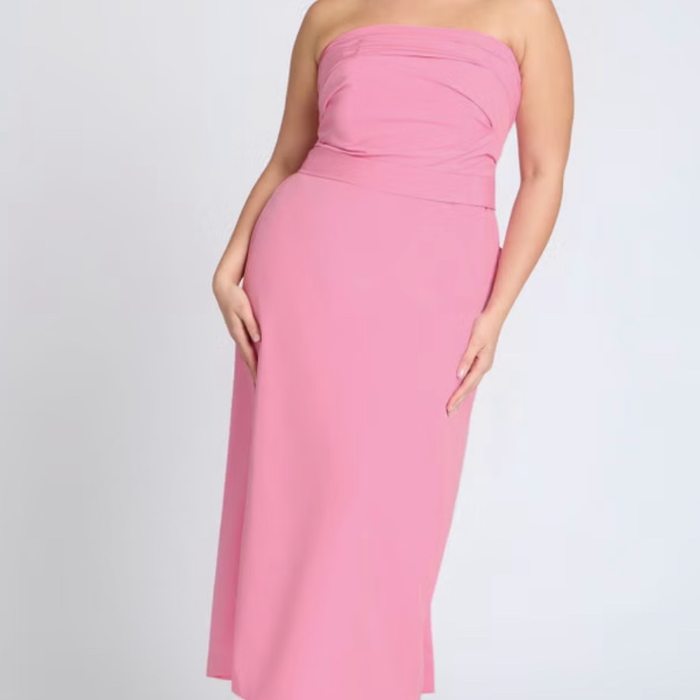 NWT never worn Eloquii Pleated Bodice Bow Detail Dress